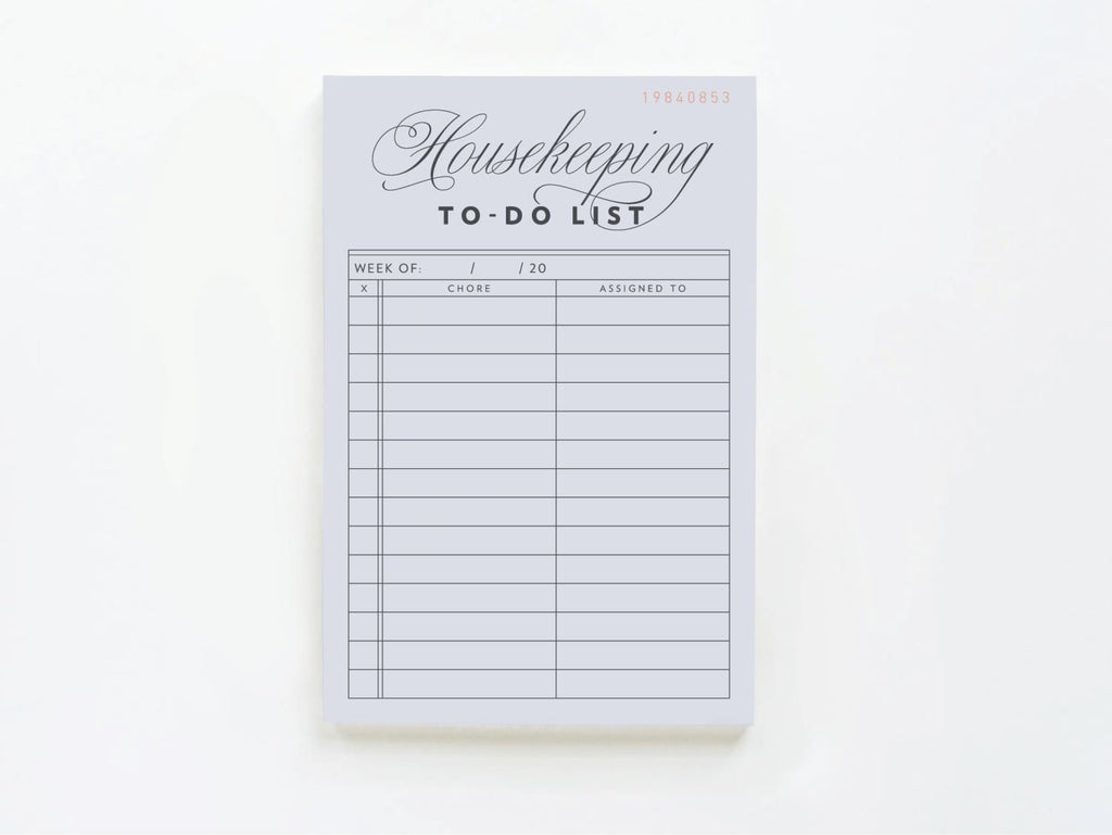 Vintage Housekeeping To-Do List - onderkast-studio
