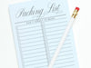 Vintage Packing List - onderkast-studio